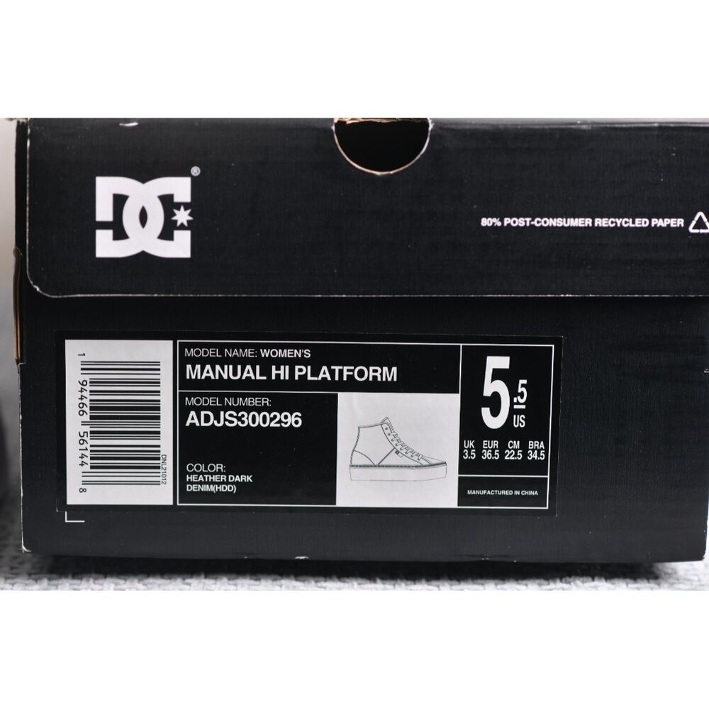 New! Size: 5.5 Women | Dolce & Gabbana Manual Hi Platform | Denim Color - Picture 15 of 15